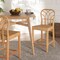 Bali & Pari Monaco Modern Bohemian Natural Rattan and Mahogany Wood Counter Stool 235-13138-ZORO - alternate 7